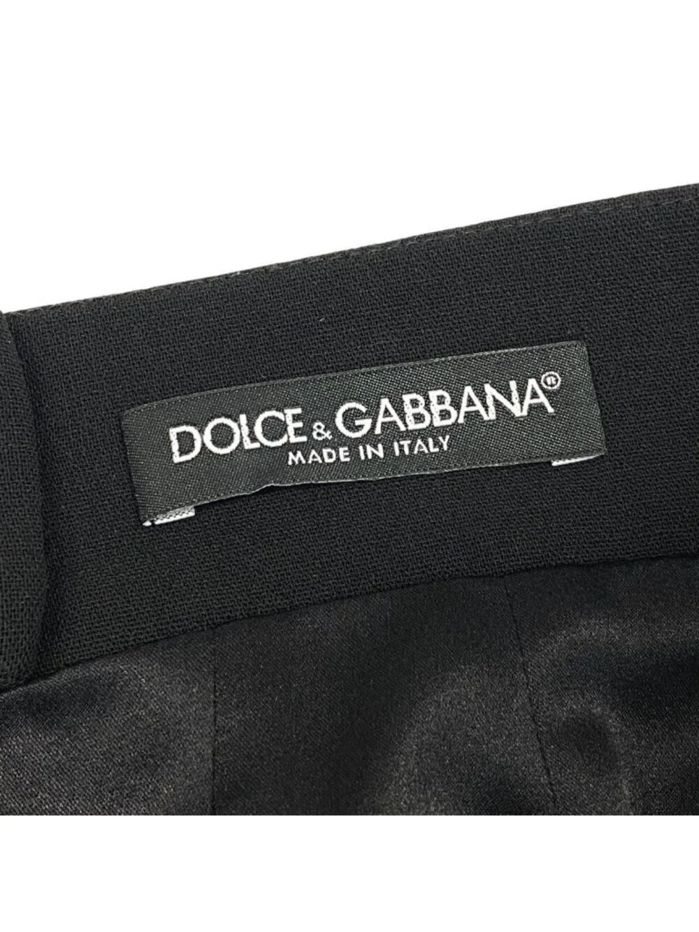 Dolce & Gabbana Long Skirt Side Line Black